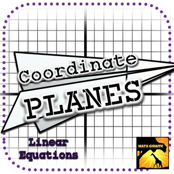 Preview of Coordinate PLANES: Paper Airplanes from Graphing Linear Equations