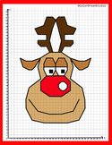 Christmas Coordinate Plane Graphing Picture: Reindeer