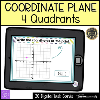 Preview of Coordinate Plane | 4 Quadrants | Boom Cards