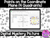 Coordinate Plane 4 Quadrants Digital Mystery Picture for G