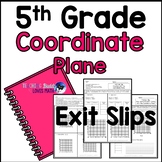 Coordinate Plane 5th Grade Math Exit Slips
