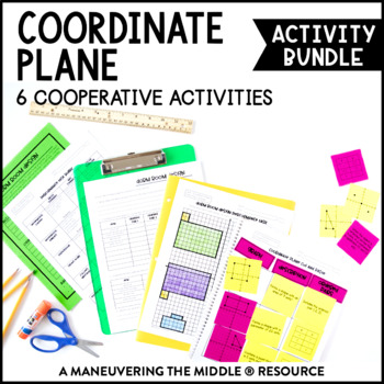 Preview of Coordinate Plane Activity Bundle | Ordered Pairs Activities for 6th Grade Math