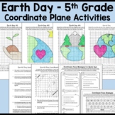 Earth Day Coordinate Plane Activity Bundle for 5th Grade