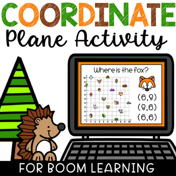 Preview of Coordinate Plane Activity Quadrant I 5.G.1 Boom Cards Digital Math Game