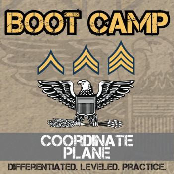 Preview of Coordinate Plane Boot Camp - Printable & Digital Practice Activity Sets