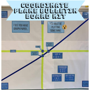 Preview of Coordinate Plane Bulletin Board Kit