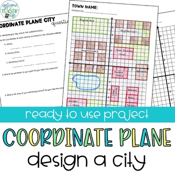 Preview of Coordinate Plane City | Project