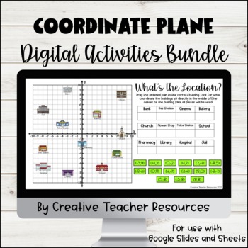 Preview of Coordinate Plane Digital Activities |Distance Learning