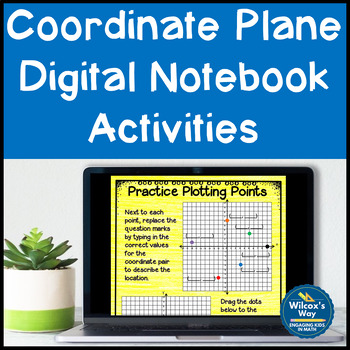Preview of Coordinate Plane Digital Notebook Activity