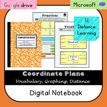 Preview of Coordinate Plane Digital Notebook (VA SOL 6.8) Distance Learning- Videos