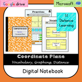 Coordinate Plane Digital Notebook (VA SOL 6.8) Distance Le