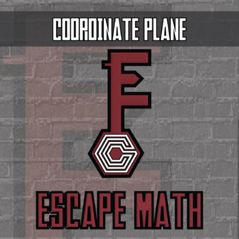 Preview of Coordinate Plane Escape Room Activity - Printable & Digital Game