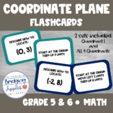 Coordinate Plane Flashcards | Quadrant 1 and ALL 4 Quadrants