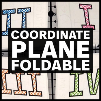 Preview of Coordinate Plane Foldable - Interactive Math Notebook Insert