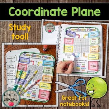 Preview of Coordinate Plane Foldable (Coordinate System Foldable)