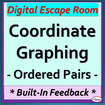 Preview of Coordinate Plane Graphing - Ordered Pairs Digital Escape Room - Coordinate Grid