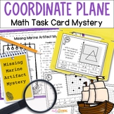 Coordinate Plane Math Task Card Mystery - 5th Grade Coordi