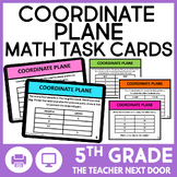 5th Grade Coordinate Plane Task Cards Math Center Ordered 