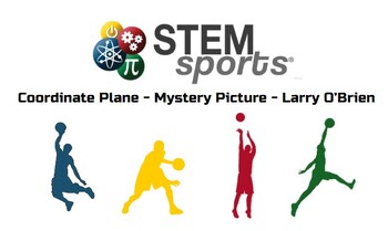 Preview of Coordinate Plane - Mystery Picture - Larry O'Brien NBA Playoffs - STEM Sports