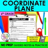 Coordinate Plane Notes & Practice | Guided Notes | + Inter