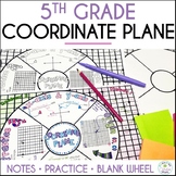 Coordinate Plane Notes Doodle Math Wheel, Grade 5