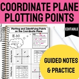 Coordinate Plane Notes Plotting Points EDITABLE