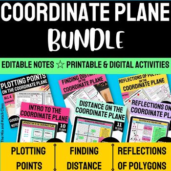 Preview of Coordinate Plane Notes and Digital Activities