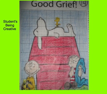 Coordinate Plane Pictures (Snoopy) by Kevin Wilda | TpT
