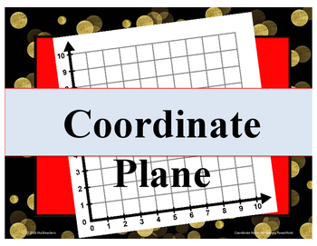 Preview of Coordinate Plane PowerPoint