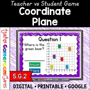 Preview of Coordinate Plane Powerpoint Game | No Prep Digital Resources