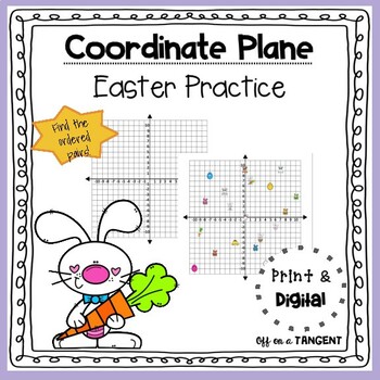 Preview of Easter Coordinate Plane Practice