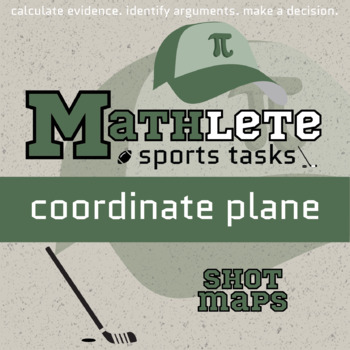 Preview of Coordinate Plane Printable & Digital Activity - Hockey Mathlete