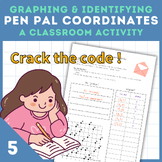 Coordinate Plane | Pen Pal Coordinates Fun Classroom Activ