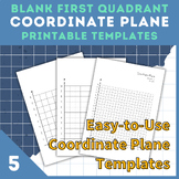 Coordinate Plane | Grade 5 Blank Quadrant 1 Coordinate Pla