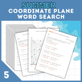 Coordinate Plane | Summer Coordinate Plane Word Search End