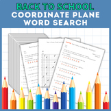 Coordinate Plane | Coordinate Plane Word Search Back To Sc