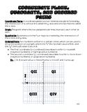 Coordinate Plane, Quadrants, and Ordered Pairs Anchor Chart