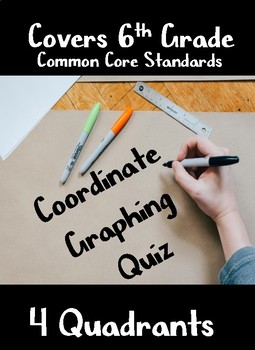 Preview of Coordinate Plane Quiz- 6th Grade Standards Covered!