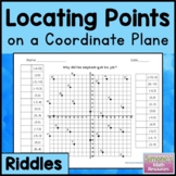 Locating Points on a  Coordinate Plane Riddles (Four Quadr
