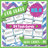 6.NS.6 Task Cards ⭐ Negatives on Number Lines and Ordered 