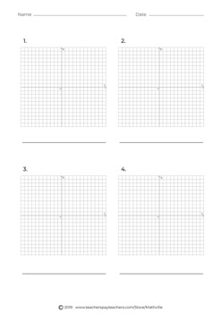 Preview of Coordinate Plane Templates