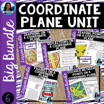 Preview of Coordinate Plane Unit Big Bundle Activities Guided Notes Homework