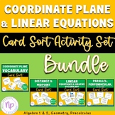 Coordinate Plane and Linear Equations CARD SORT | BUNDLE