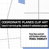 Coordinate Planes Clip Art - Graphs, Grids