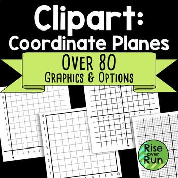 Preview of Coordinate Planes Graphs Clipart
