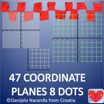 Preview of Coordinate Planes Graphs, Grids, Clip Art, Template