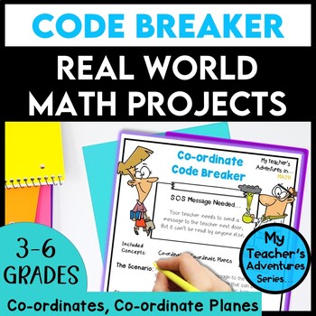 Preview of Coordinate Planes Math Project | Inquiry Based Activity Grade 4th 5th 6th 