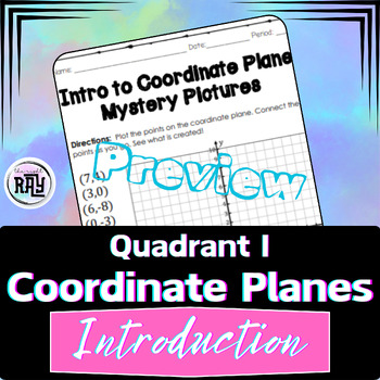 Preview of Coordinate Planes Mystery Picture Introduction