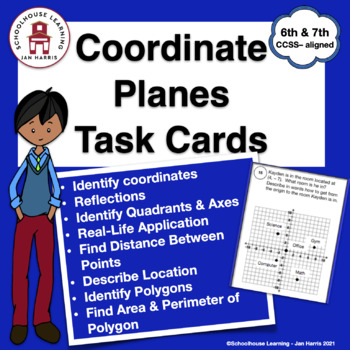 Preview of Coordinate Planes Task Cards
