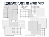 Coordinate Planes and Graph Paper Clip Art